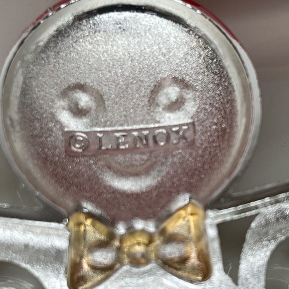 Set Of 4 Lenox Sparkle And Scroll Multi-Crystal Silver Plate Christmas Ornaments - Picture 14 of 16